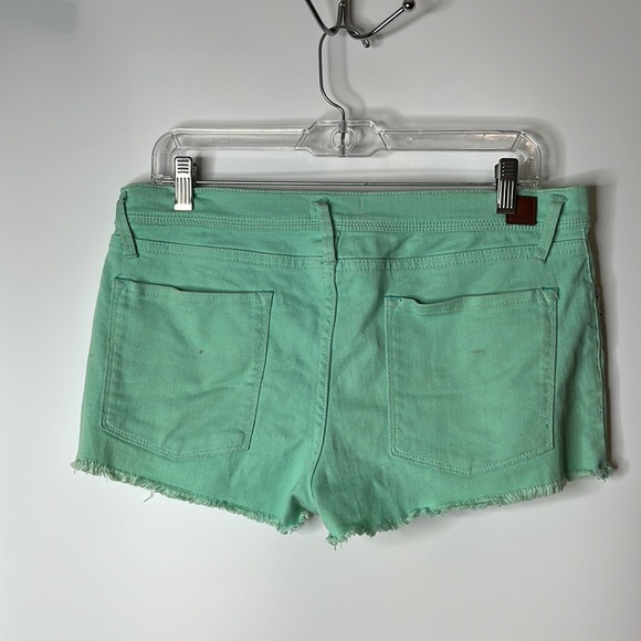 Roxy Denim Womens Cut Off Style Short Shorts Teal SIZE 1/30 - Picture 4 of 7